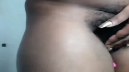 African Amateur's Hairy Webcam Show